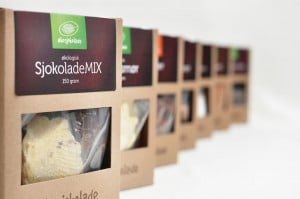Økosjokolade / Pakningsdesign