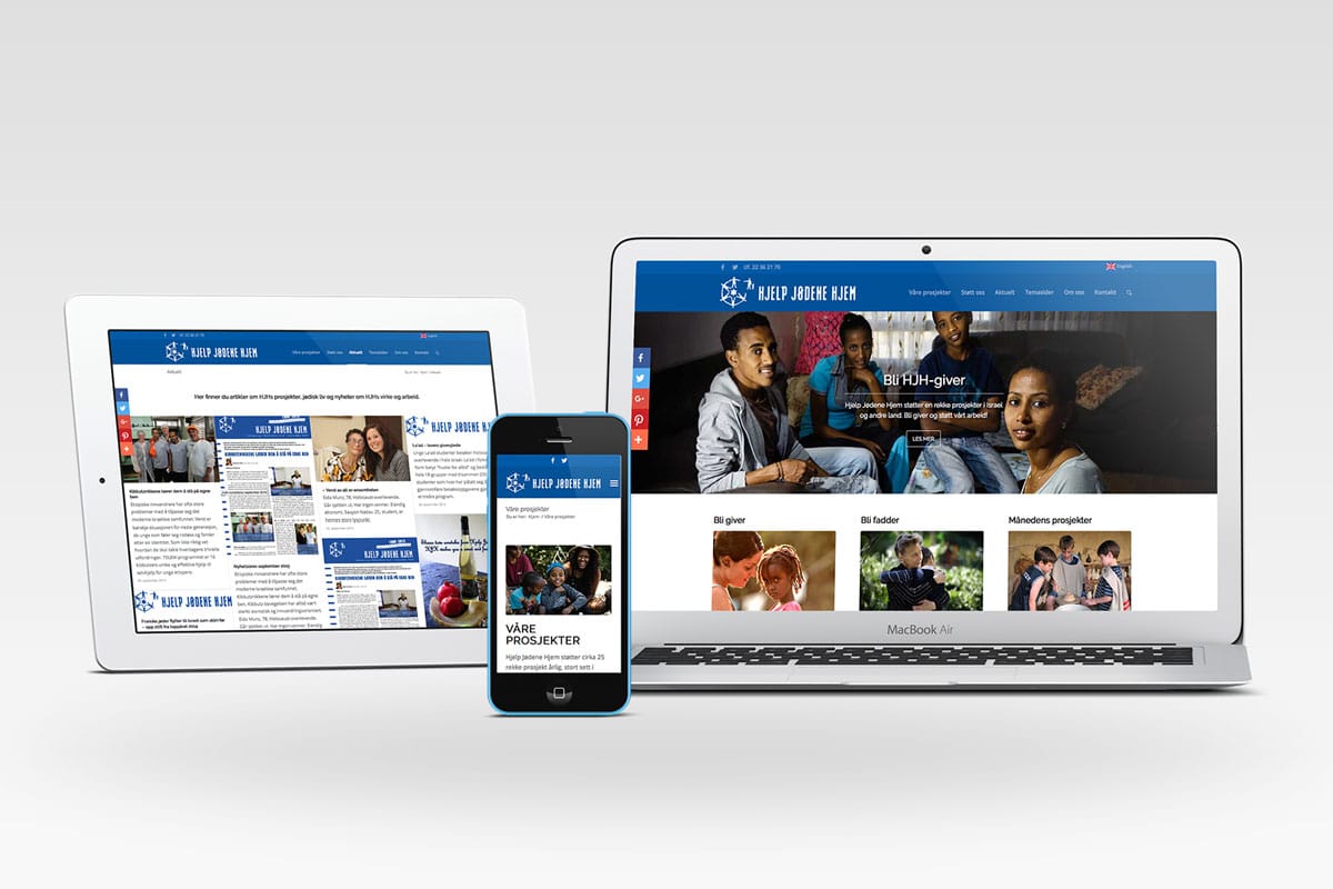 Hjelp Jødene Hjem / Responsiv nettside