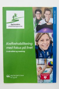 Sørlandets rehabiliteringssenter - brosjyre kreftrehabilitering / Havdur Design