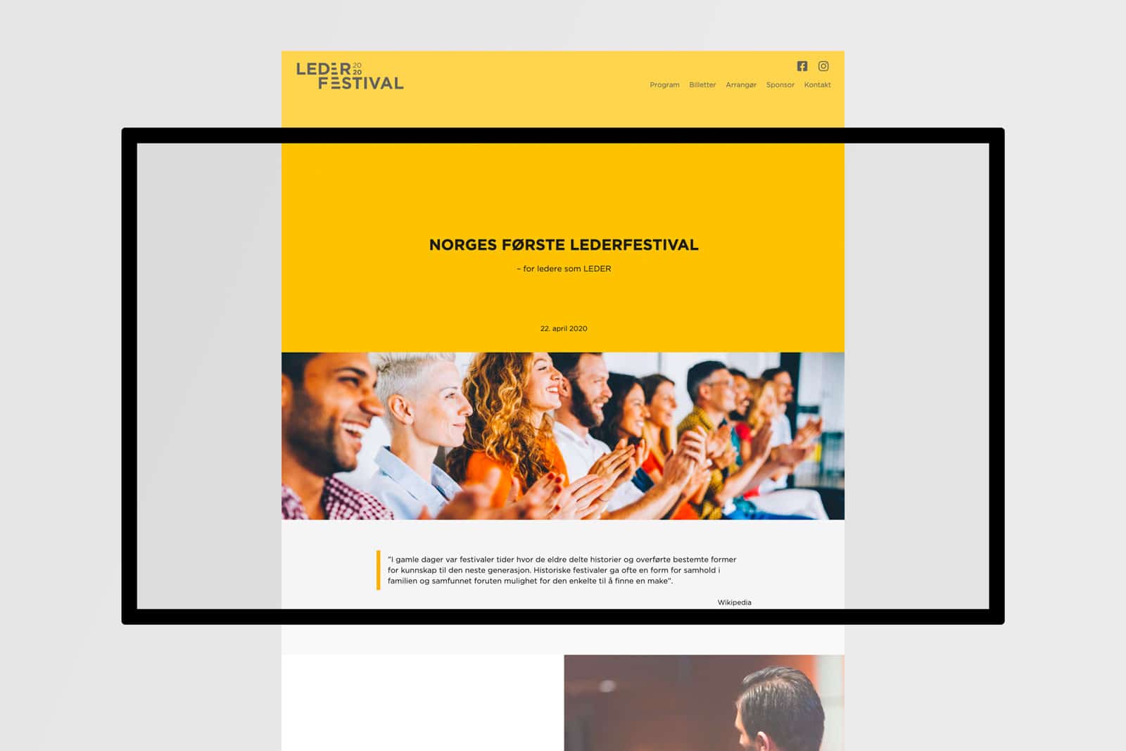 Nettside Lederfestival - av Havdur Design