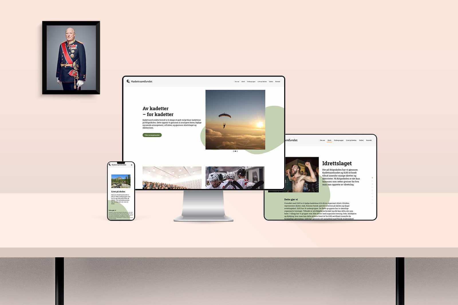 Kadettsamfundet / Nettside – Havdur Design