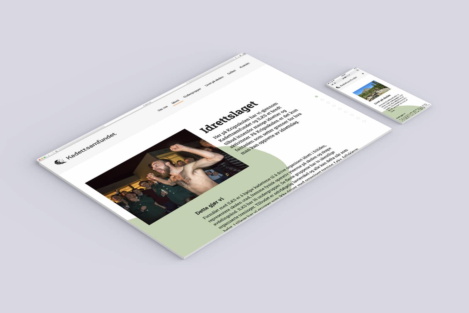 Kadettsamfundet / Nettside – Havdur Design
