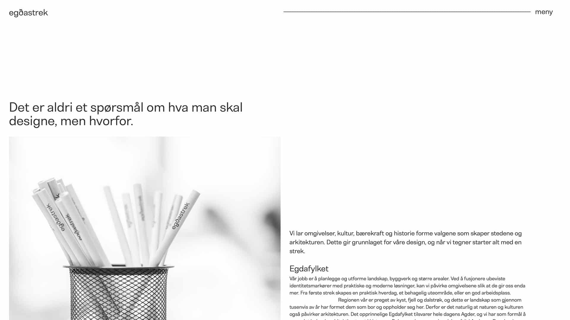 egðastrek nettside / Havdur Design