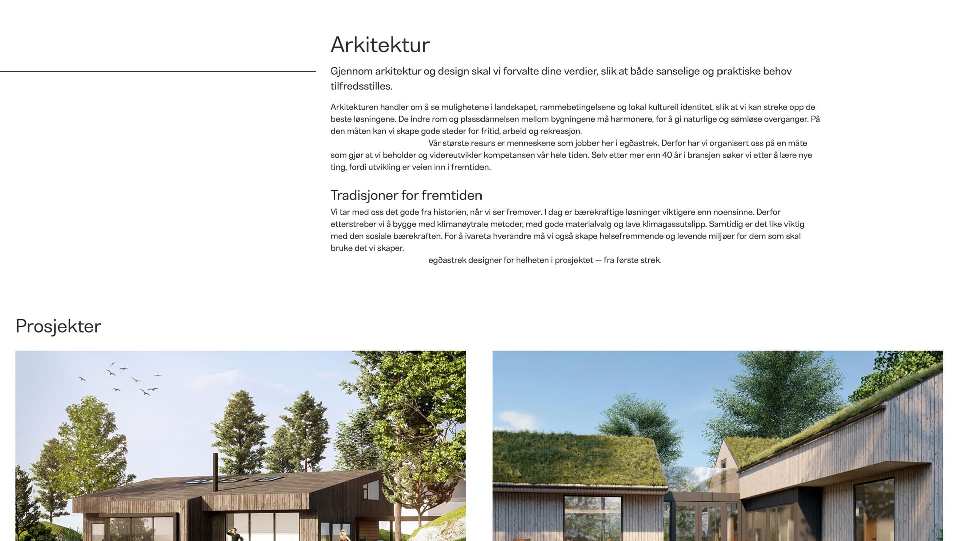 egðastrek nettside / Havdur Design